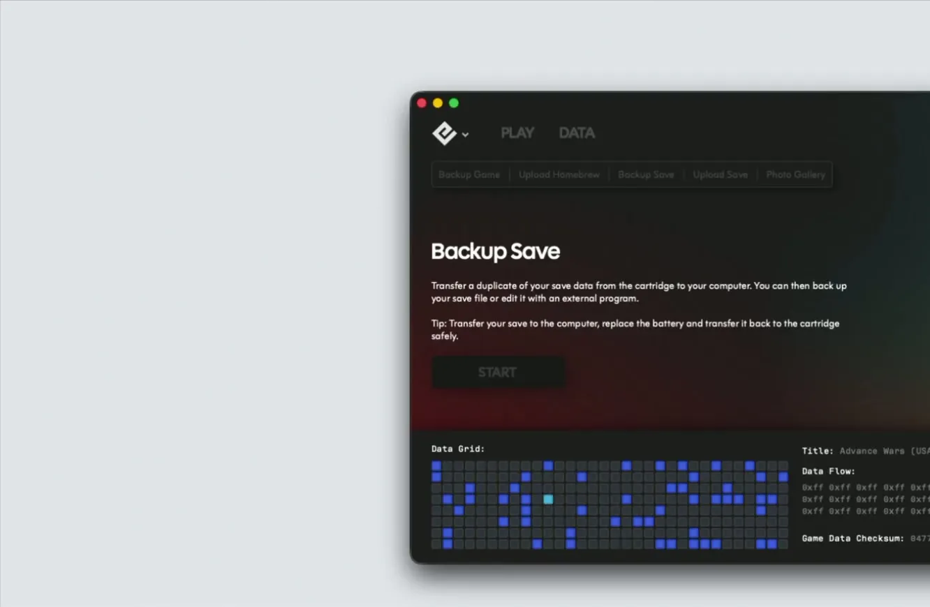 Keep your saves safe forever.
Back them up before the battery dies.